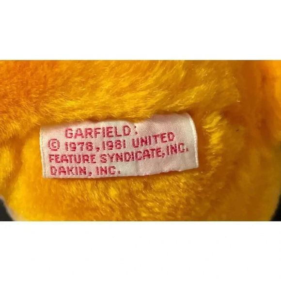 VTG Garfield Christmas Bah Humug!Plush Dakin Jointed Head NO suction Cups Dakin‎ - Picture 5 of 5